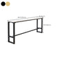 Rectangle Faux Marble Bar Height Table Contemporary Trestle Base Bar Table Clearhalo 'Bar Furniture' 'Bar Tables' 'bar_tables' 'furn' 'furn_bar_tables' 'Furniture' 'Kitchen & Dining Furniture' 6748438