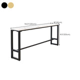 Rectangle Faux Marble Bar Height Table Contemporary Trestle Base Bar Table Clearhalo 'Bar Furniture' 'Bar Tables' 'bar_tables' 'furn' 'furn_bar_tables' 'Furniture' 'Kitchen & Dining Furniture' 6748440