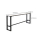Rectangle Faux Marble Bar Height Table Contemporary Trestle Base Bar Table Clearhalo 'Bar Furniture' 'Bar Tables' 'bar_tables' 'furn' 'furn_bar_tables' 'Furniture' 'Kitchen & Dining Furniture' 6748443