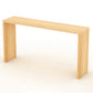Rectangle Standard Height Bar Table Pine Solid Wood Bar Dining Table with Double Pedestal 55"L x 12"W x 32"H Without Chairs Clearhalo 'Bar Furniture' 'Bar Tables' 'bar_tables' 'furn' 'furn_bar_tables' 'Furniture' 'Kitchen & Dining Furniture' 6748453