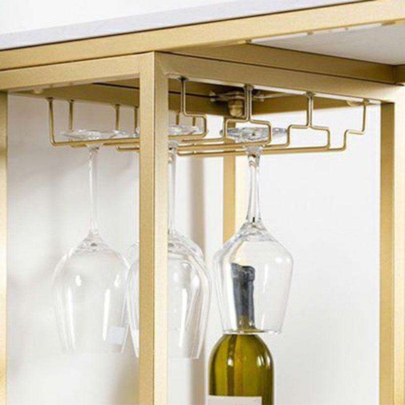 Sintered Stone Bistro Bar Table Modern Gold Frame Bar Table for Living Room Clearhalo 'Bar Furniture' 'Bar Tables' 'bar_tables' 'furn' 'furn_bar_tables' 'Furniture' 'Kitchen & Dining Furniture' 6748477