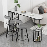 工業用フォームバーの高さのテーブルストーンと鉄の棒のテーブルと鉄のバーテーブル