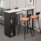 Modern Style Bistro Bar Table Sintered Stone Bar Table with Storage Clearhalo 'Bar Furniture' 'Bar Tables' 'bar_tables' 'furn' 'furn_bar_tables' 'Furniture' 'Kitchen & Dining Furniture' 6748521