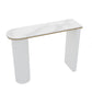 Faux Marble Bistro Bar Table Double Pedestal Bar Table for Living Room Clearhalo 'Bar Furniture' 'Bar Tables' 'bar_tables' 'furn' 'furn_bar_tables' 'Furniture' 'Kitchen & Dining Furniture' 6748586