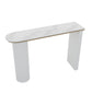 Faux Marble Bistro Bar Table Double Pedestal Bar Table for Living Room Clearhalo 'Bar Furniture' 'Bar Tables' 'bar_tables' 'furn' 'furn_bar_tables' 'Furniture' 'Kitchen & Dining Furniture' 6748587