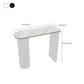 Faux Marble Bistro Bar Table Double Pedestal Bar Table for Living Room Clearhalo 'Bar Furniture' 'Bar Tables' 'bar_tables' 'furn' 'furn_bar_tables' 'Furniture' 'Kitchen & Dining Furniture' 6748594
