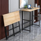 Modern Folding Bistro Bar Table Rectangle Metal Base Bar Table Clearhalo 'Bar Furniture' 'Bar Tables' 'bar_tables' 'furn' 'furn_bar_tables' 'Furniture' 'Kitchen & Dining Furniture' 6748612