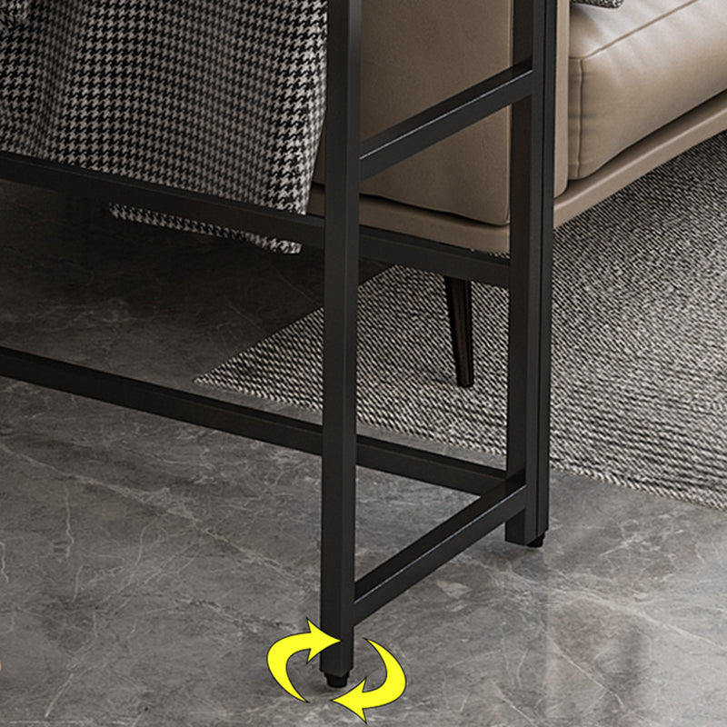 Modern Folding Bistro Bar Table Rectangle Metal Base Bar Table Clearhalo 'Bar Furniture' 'Bar Tables' 'bar_tables' 'furn' 'furn_bar_tables' 'Furniture' 'Kitchen & Dining Furniture' 6748624