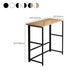 Modern Folding Bistro Bar Table Rectangle Metal Base Bar Table Clearhalo 'Bar Furniture' 'Bar Tables' 'bar_tables' 'furn' 'furn_bar_tables' 'Furniture' 'Kitchen & Dining Furniture' 6748628