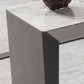 Sintered Stone Bistro Bar Table Modern Double Pedestal Bar Table for Home Clearhalo 'Bar Furniture' 'Bar Tables' 'bar_tables' 'furn' 'furn_bar_tables' 'Furniture' 'Kitchen & Dining Furniture' 6748635