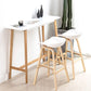 Moderner Bistro-Bartisch, rechteckiger Massivholz-Bartisch für Zuhause