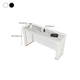 Table de bar à bistrot moderne rectangle table de bar en pierre fritté pour le salon