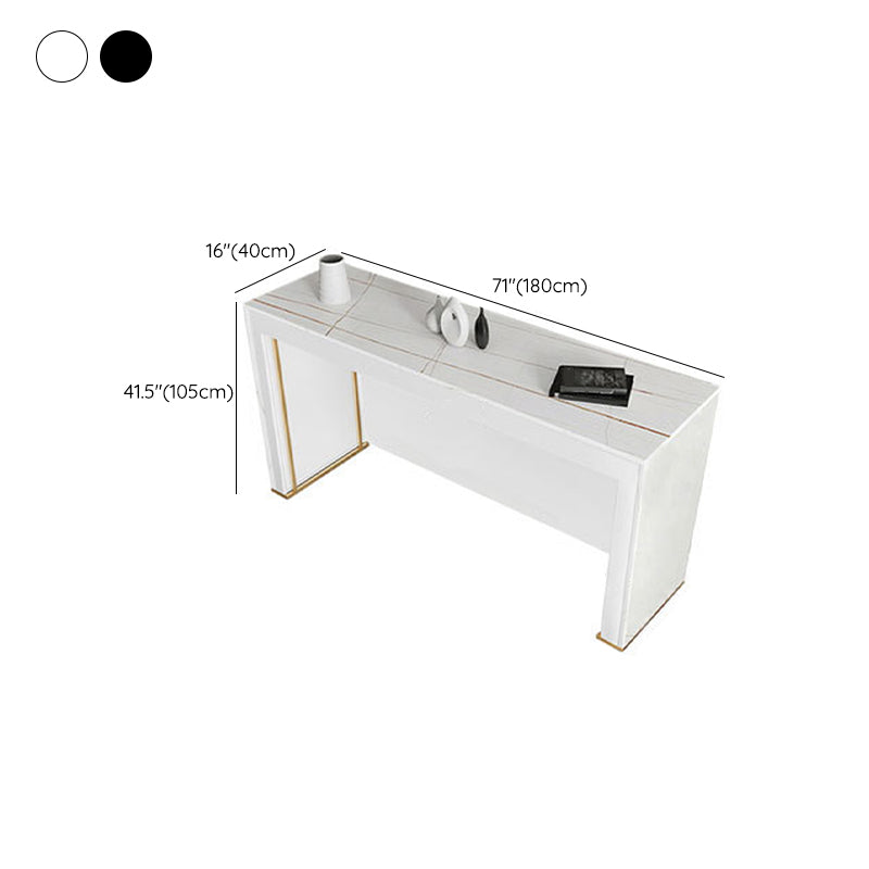 Modern Bistro Bar Table Rectangle Sintered Stone Bar Table for Living Room Clearhalo 'Bar Furniture' 'Bar Tables' 'bar_tables' 'furn' 'furn_bar_tables' 'Furniture' 'Kitchen & Dining Furniture' 6748673