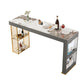 Modern Rectangle Bistro Bar Table Sintered Stone Storage Bar Table Pandora Gold Without Chairs Clearhalo 'Bar Furniture' 'Bar Tables' 'bar_tables' 'furn' 'furn_bar_tables' 'Furniture' 'Kitchen & Dining Furniture' 6748690