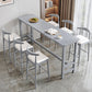 Modern Rectangle Bistro Bar Table Solid Wood Bar Table for Home