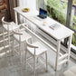 Modern Rectangle Bistro Bar Table Solid Wood Bar Table for Home