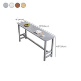 Moderne Rechteck Bistro Bar Tisch fester Holzbartisch für Zuhause