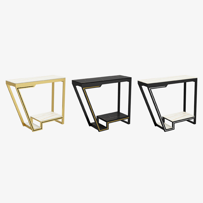 Glam Bistro Bar Table Rectangle Sintered Stone Bar Table for Living Room Clearhalo 'Bar Furniture' 'Bar Tables' 'bar_tables' 'furn' 'furn_bar_tables' 'Furniture' 'Kitchen & Dining Furniture' 6748786