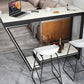 Glam Bistro Bar Table Rectangle Sintered Stone Bar Table for Living Room Clearhalo 'Bar Furniture' 'Bar Tables' 'bar_tables' 'furn' 'furn_bar_tables' 'Furniture' 'Kitchen & Dining Furniture' 6748789