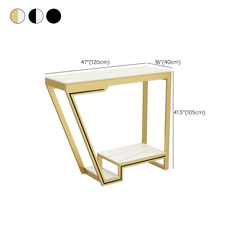 Glam Bistro Bar Table Rectangle Sintered Stone Bar Table for Living Room Clearhalo 'Bar Furniture' 'Bar Tables' 'bar_tables' 'furn' 'furn_bar_tables' 'Furniture' 'Kitchen & Dining Furniture' 6748791