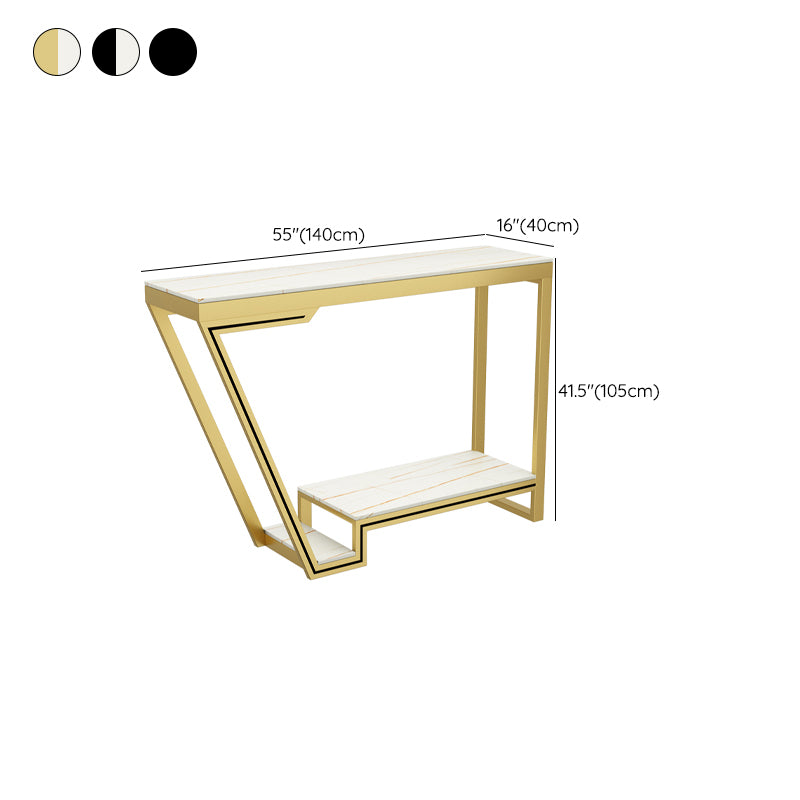 Glam Bistro Bar Table Rectangle Sintered Stone Bar Table for Living Room Clearhalo 'Bar Furniture' 'Bar Tables' 'bar_tables' 'furn' 'furn_bar_tables' 'Furniture' 'Kitchen & Dining Furniture' 6748792