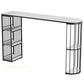 Modern Bistro Bar Table Storage Sintered Stone Bar Table for Living Room White-Black Without Chairs Clearhalo 'Bar Furniture' 'Bar Tables' 'bar_tables' 'furn' 'furn_bar_tables' 'Furniture' 'Kitchen & Dining Furniture' 6748819