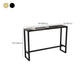 Sintered Stone Bistro Bar Table Footrest Metal Base Bar Table for Living Room
