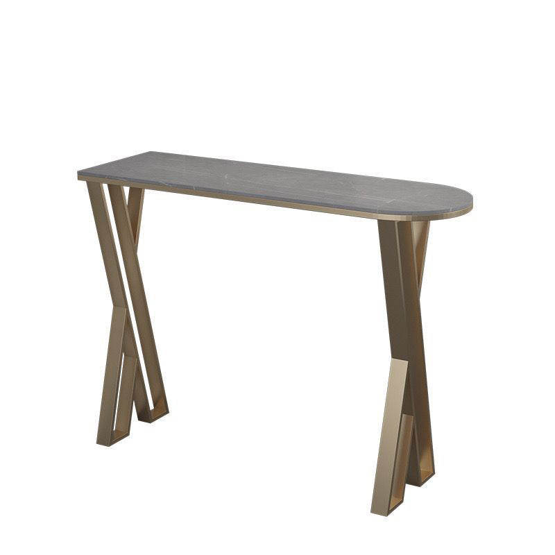 Gesinterde stenen bistro-bartafel Metalen basisstaaftafel voor keuken