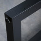 Mesa de bar de piedra sinterizada, mesa de comedor con base de trineo rectangular para cocina y sala de estar