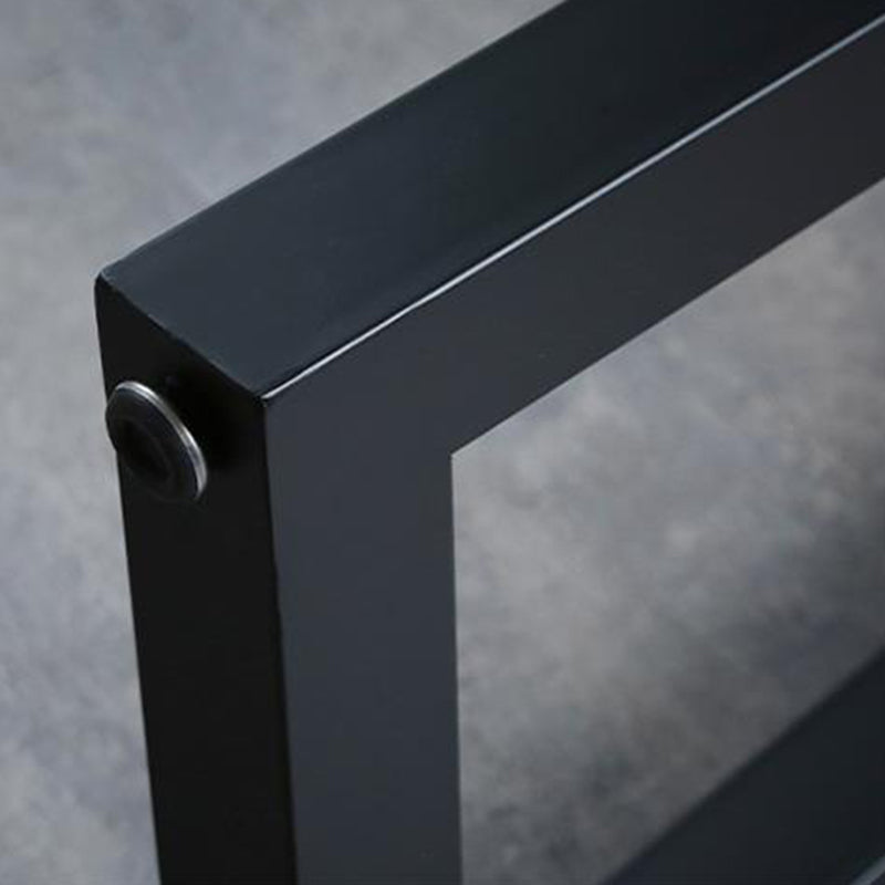 Mesa de bar de piedra sinterizada, mesa de comedor con base de trineo rectangular para cocina y sala de estar