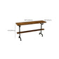 Industrial Wood Bar Table Trestle Base Dining Table for Kitchen Living Room Clearhalo 'Bar Furniture' 'Bar Tables' 'bar_tables' 'furn' 'furn_bar_tables' 'Furniture' 'Kitchen & Dining Furniture' 6748944