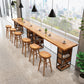 Modern Wood Bar Table Tulip Dining Table with Storage Shelves Clearhalo 'Bar Furniture' 'Bar Tables' 'bar_tables' 'furn' 'furn_bar_tables' 'Furniture' 'Kitchen & Dining Furniture' 6748954