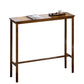 Solid Wood Bar Table Brown Trestle Base Dining Table for Kitchen Living Room Clearhalo 'Bar Furniture' 'Bar Tables' 'bar_tables' 'furn' 'furn_bar_tables' 'Furniture' 'Kitchen & Dining Furniture' 6748968