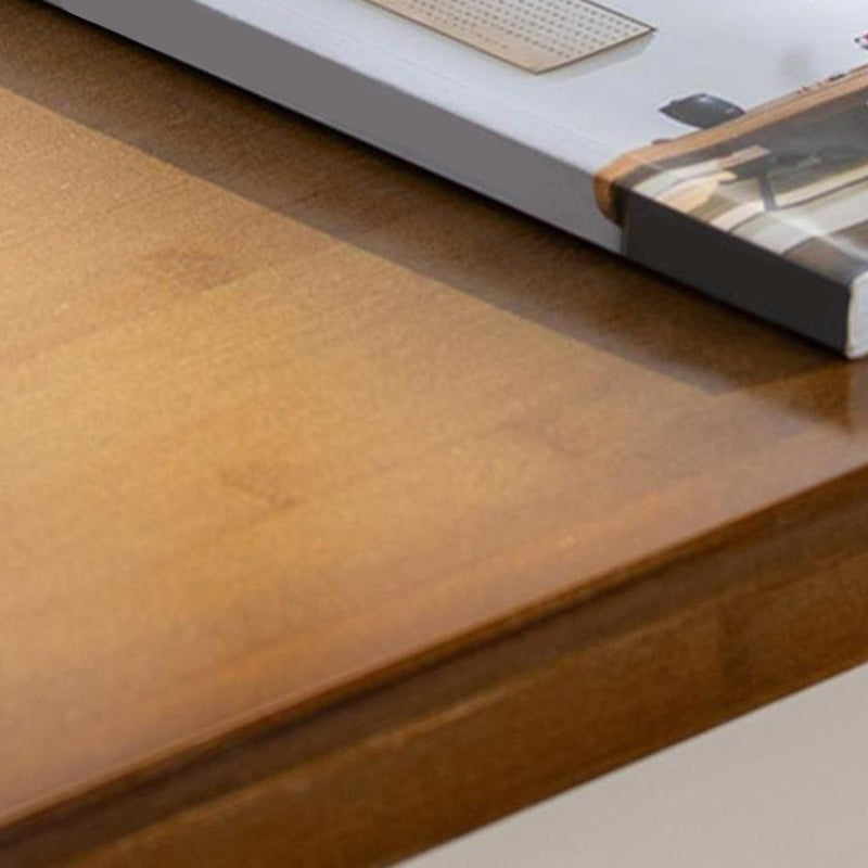 Solid Wood Bar Table Brown Trestle Base Dining Table for Kitchen Living Room Clearhalo 'Bar Furniture' 'Bar Tables' 'bar_tables' 'furn' 'furn_bar_tables' 'Furniture' 'Kitchen & Dining Furniture' 6748972