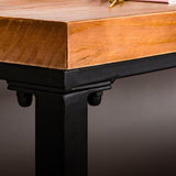 Industrial Massivholz Bar Tisch Trestle Basis Esstisch für Küche