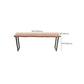 Modern Style Wood Bar Table Brown Rectangle Bar Table for Kitchen