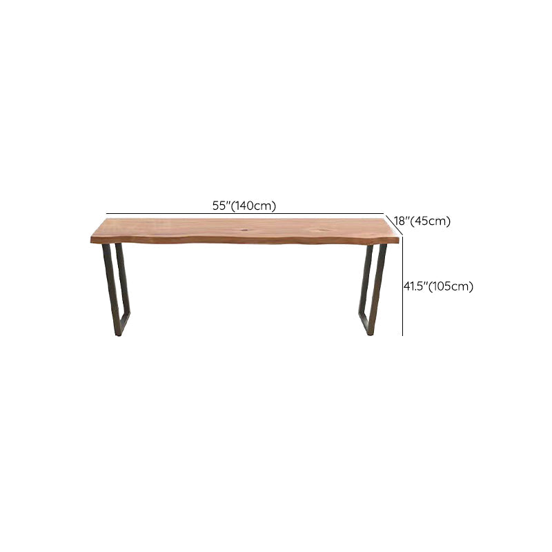 Modern Style Wood Bar Table Brown Rectangle Bar Table for Kitchen