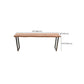 Modern Style Wood Bar Table Brown Rectangle Bar Table for Kitchen
