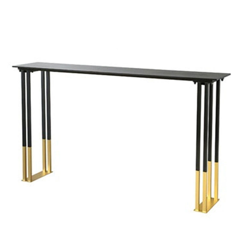 Glam Bartafel van gesinterd steen Metalen basis Bartafel voor keukenwoonkamer