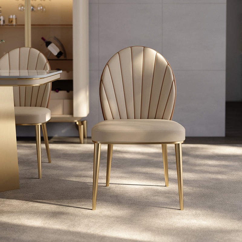 Glamourpolsterer armloser Esstuhl Esszimmerseitenstuhl