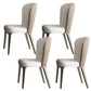 Glam Dining Chair Keuken Armless Dining zijstoel in Chrome