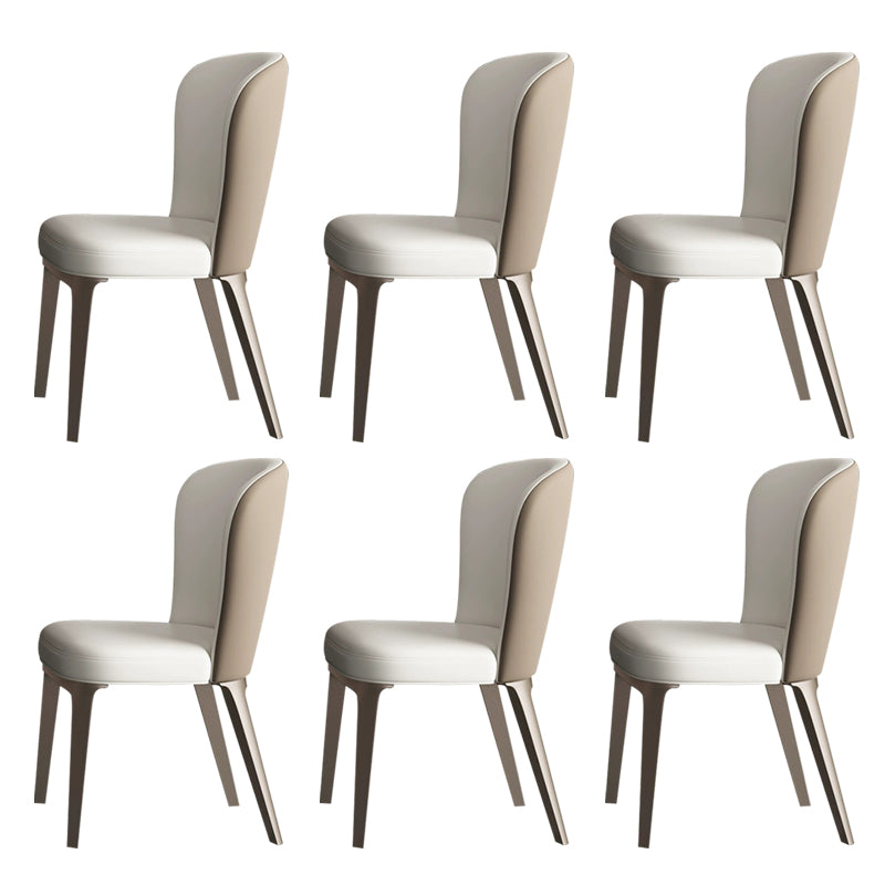 Glam Dining Chair Keuken Armless Dining zijstoel in Chrome