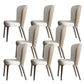 Glam Dining Chair Keuken Armless Dining zijstoel in Chrome
