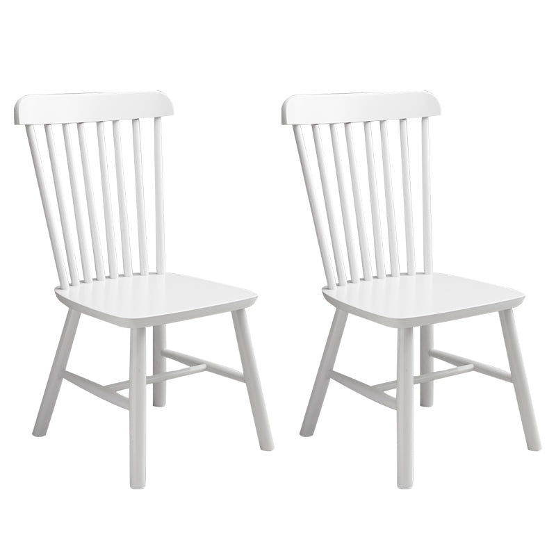 Wood Side Dining Chairs 18.5" Wide Wishbone Armless Chair Set White 2 Piece Set Clearhalo 'Dining Chairs' 'Dining Tables & Seating' 'dining_chair' 'furn' 'furn_dining_chair' 'Furniture' 'Kitchen & Dining Furniture' 6749222