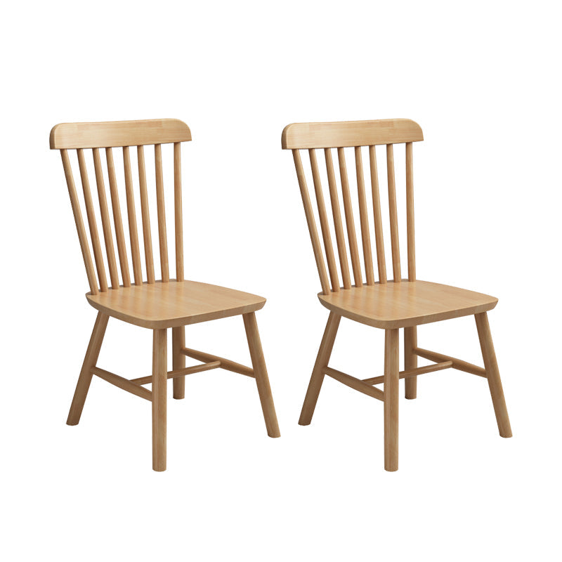 Wood Side Dining Chairs 18.5" Wide Wishbone Armless Chair Set Natural 2 Piece Set Clearhalo 'Dining Chairs' 'Dining Tables & Seating' 'dining_chair' 'furn' 'furn_dining_chair' 'Furniture' 'Kitchen & Dining Furniture' 6749230
