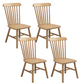 Wood Side Dining Chairs 18.5" Wide Wishbone Armless Chair Set Natural 4 Piece Set Clearhalo 'Dining Chairs' 'Dining Tables & Seating' 'dining_chair' 'furn' 'furn_dining_chair' 'Furniture' 'Kitchen & Dining Furniture' 6749231