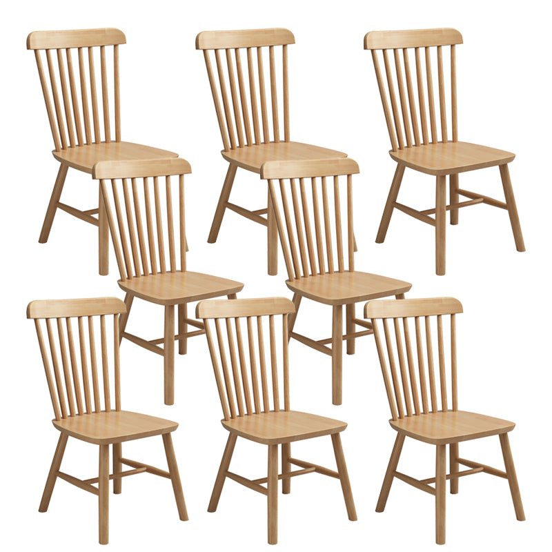 Wood Side Dining Chairs 18.5" Wide Wishbone Armless Chair Set Natural 8 Piece Set Clearhalo 'Dining Chairs' 'Dining Tables & Seating' 'dining_chair' 'furn' 'furn_dining_chair' 'Furniture' 'Kitchen & Dining Furniture' 6749233