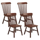 Wood Side Dining Chairs 18.5" Wide Wishbone Armless Chair Set Nut-Brown 4 Piece Set Clearhalo 'Dining Chairs' 'Dining Tables & Seating' 'dining_chair' 'furn' 'furn_dining_chair' 'Furniture' 'Kitchen & Dining Furniture' 6749235