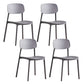 プラスチックの屋内屋外サイドチェアアームレススタック可能なダイニングチェア