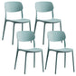 プラスチックの屋内屋外サイドチェアアームレススタック可能なダイニングチェア